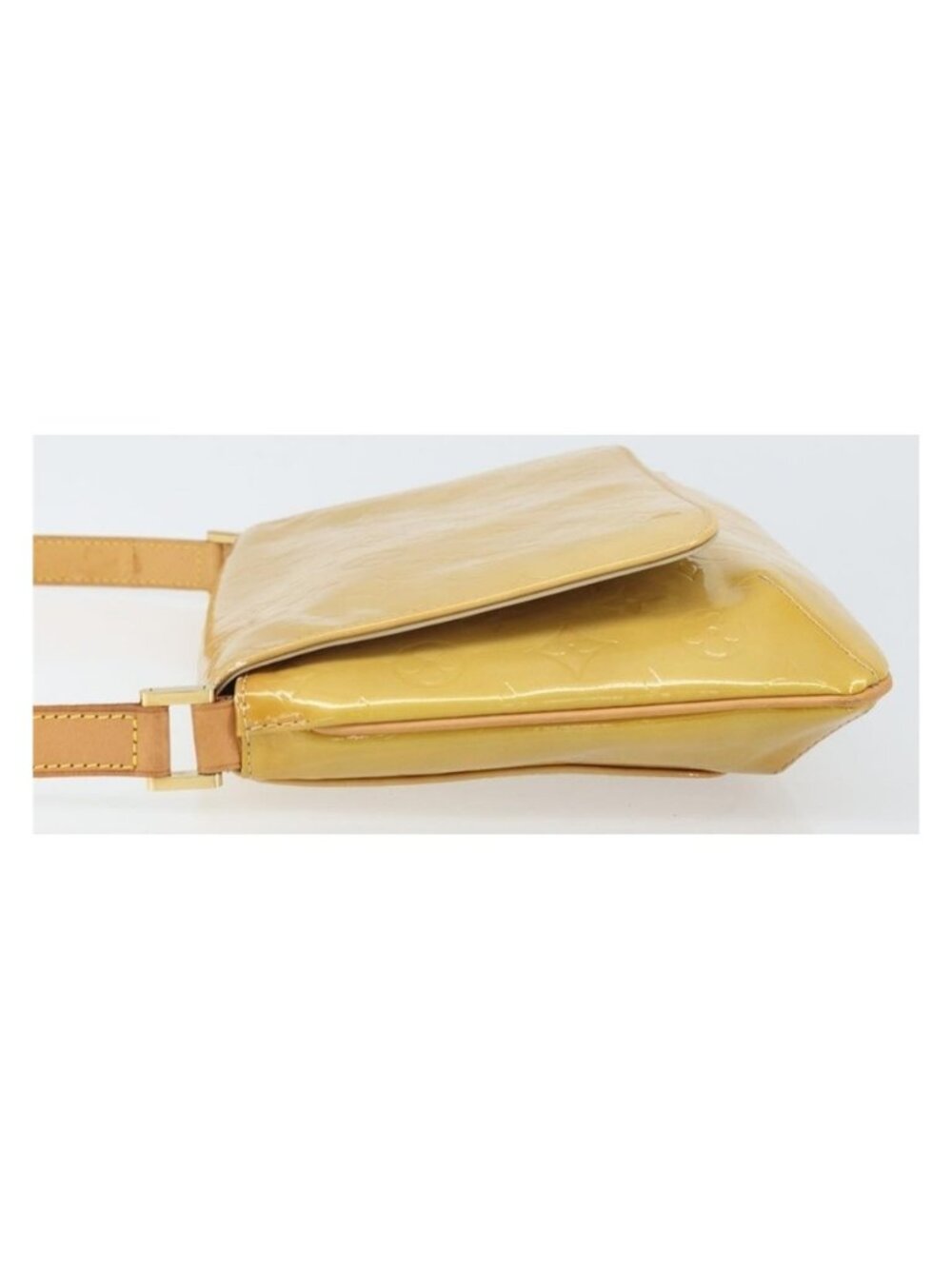 Authentic LOUIS VUITTON Monogram Vernis Thompson Street Bag Beige M91301 LV - Picture 13 of 16